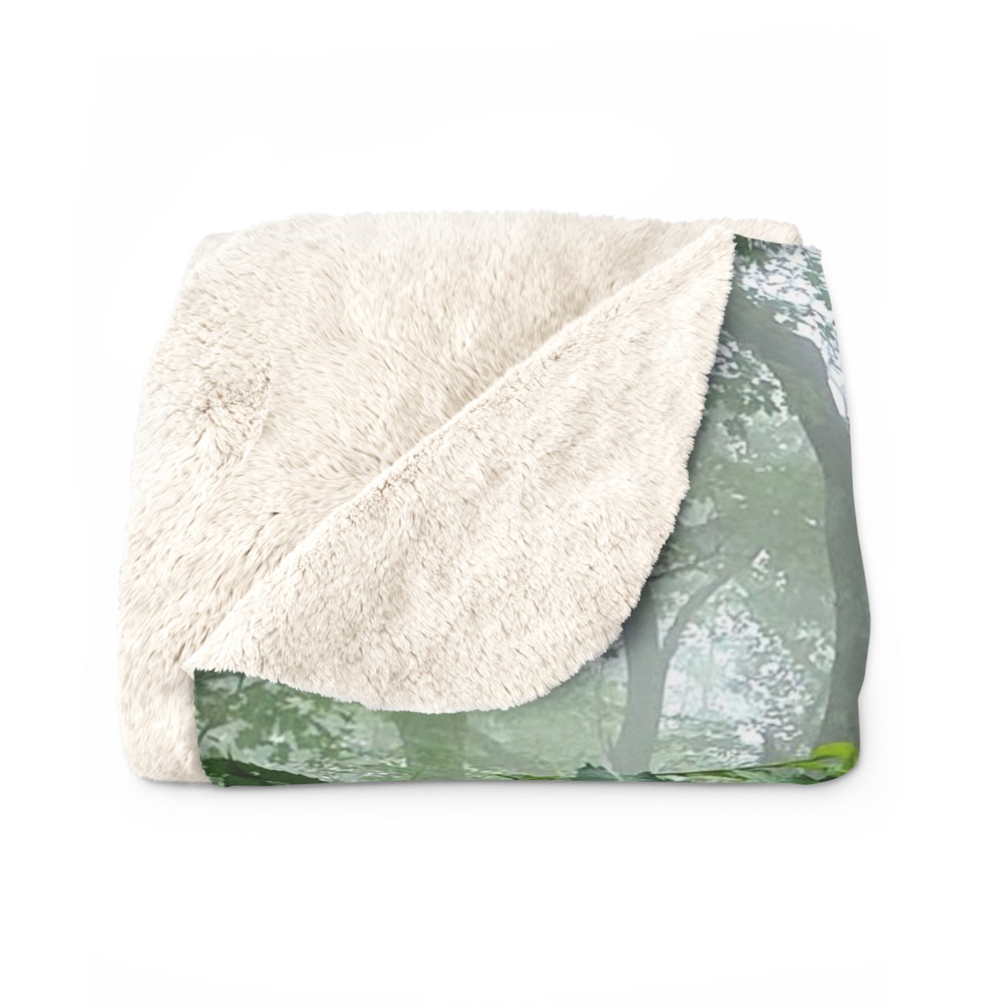 Connecticut Jungle Sherpa Fleece Blanket