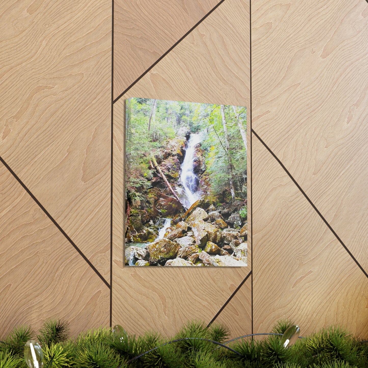 Race Brook Falls Canvas Art Print