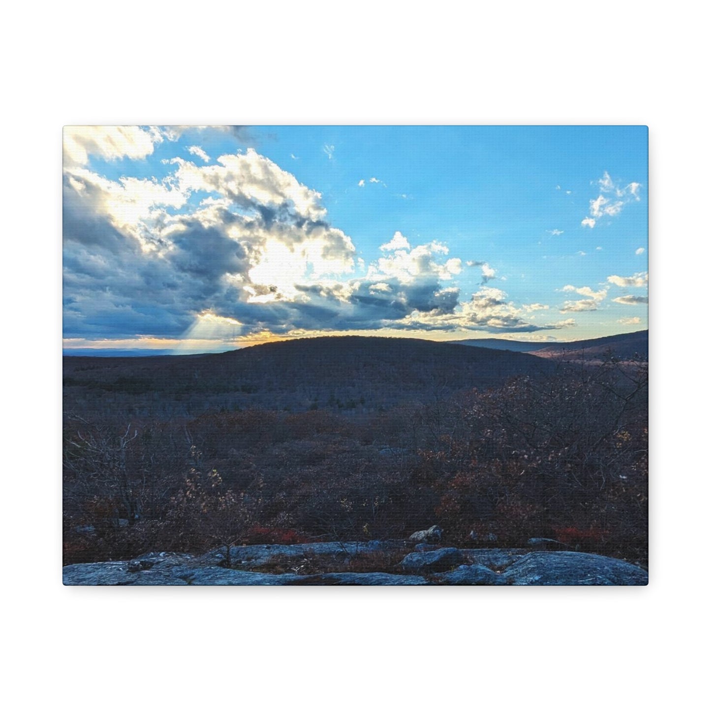 Bear Mountain Sunset Canvas Art Print