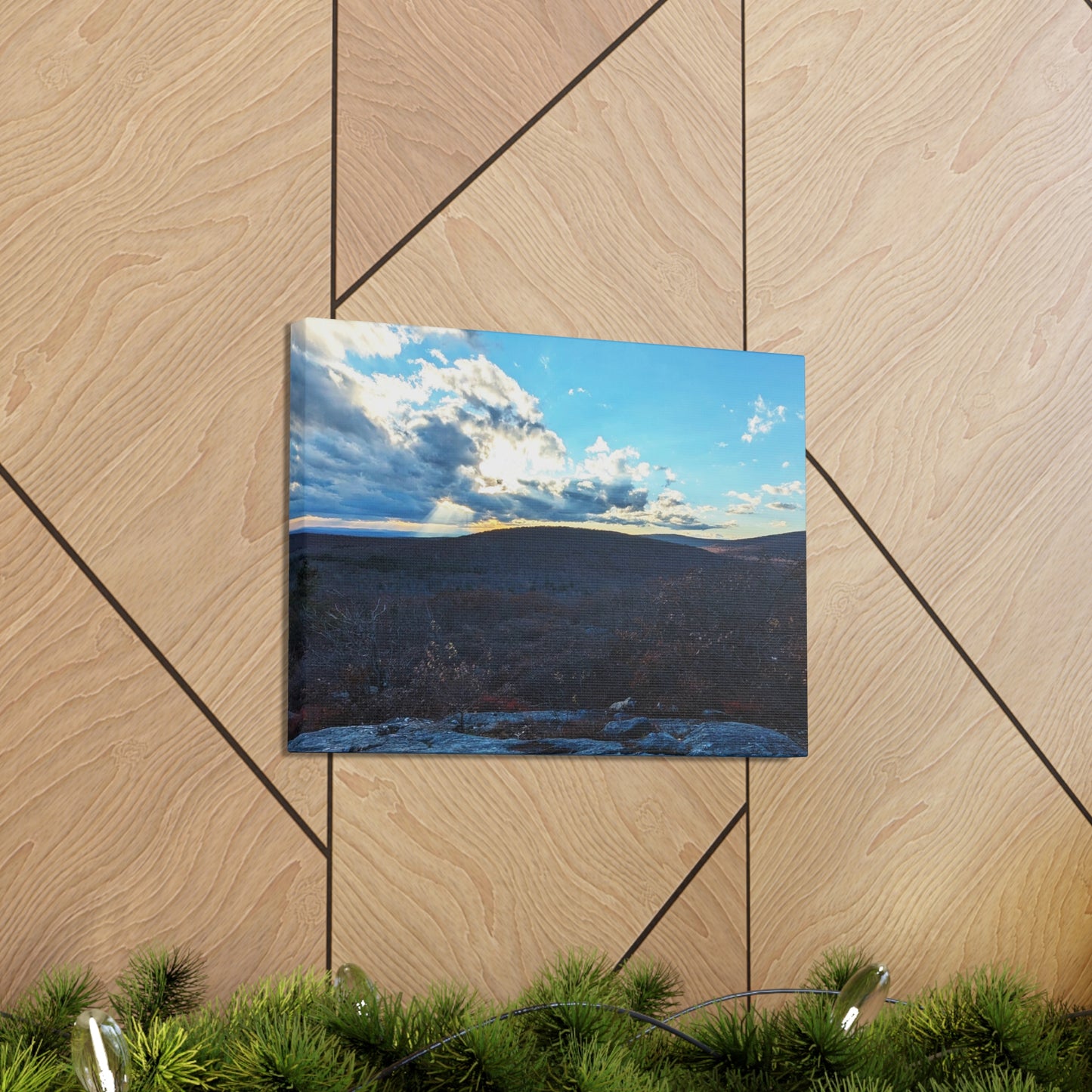 Bear Mountain Sunset Canvas Art Print