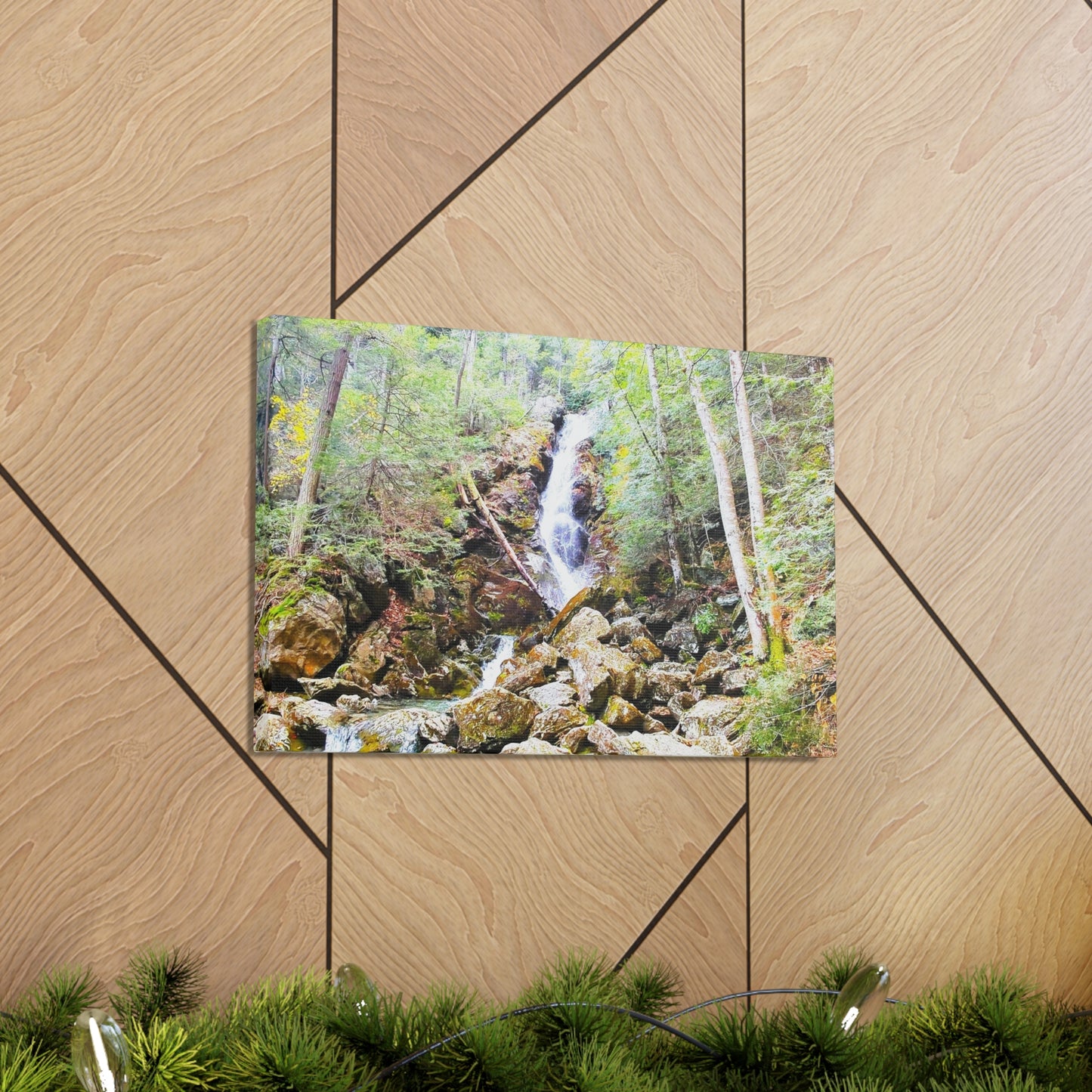 Race Brook Falls Canvas Art Print