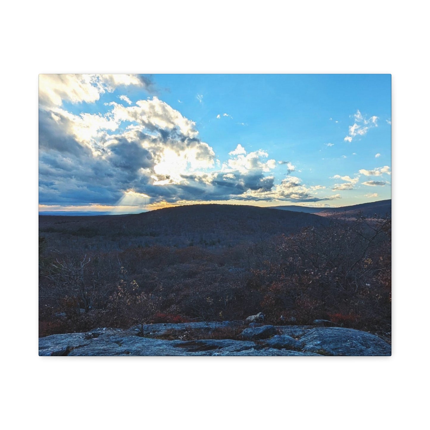 Bear Mountain Sunset Canvas Art Print