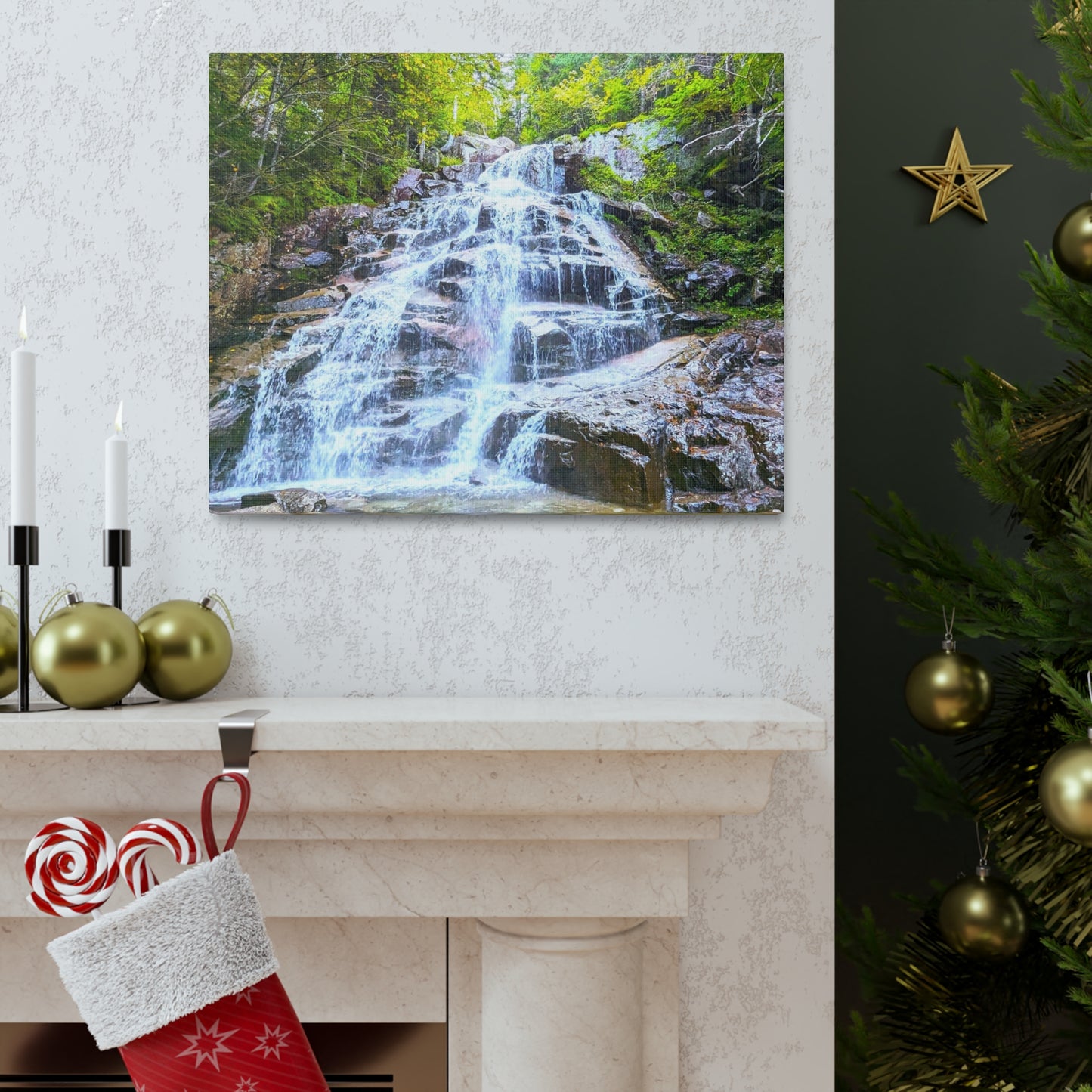 Cloudland Falls Canvas Art Print