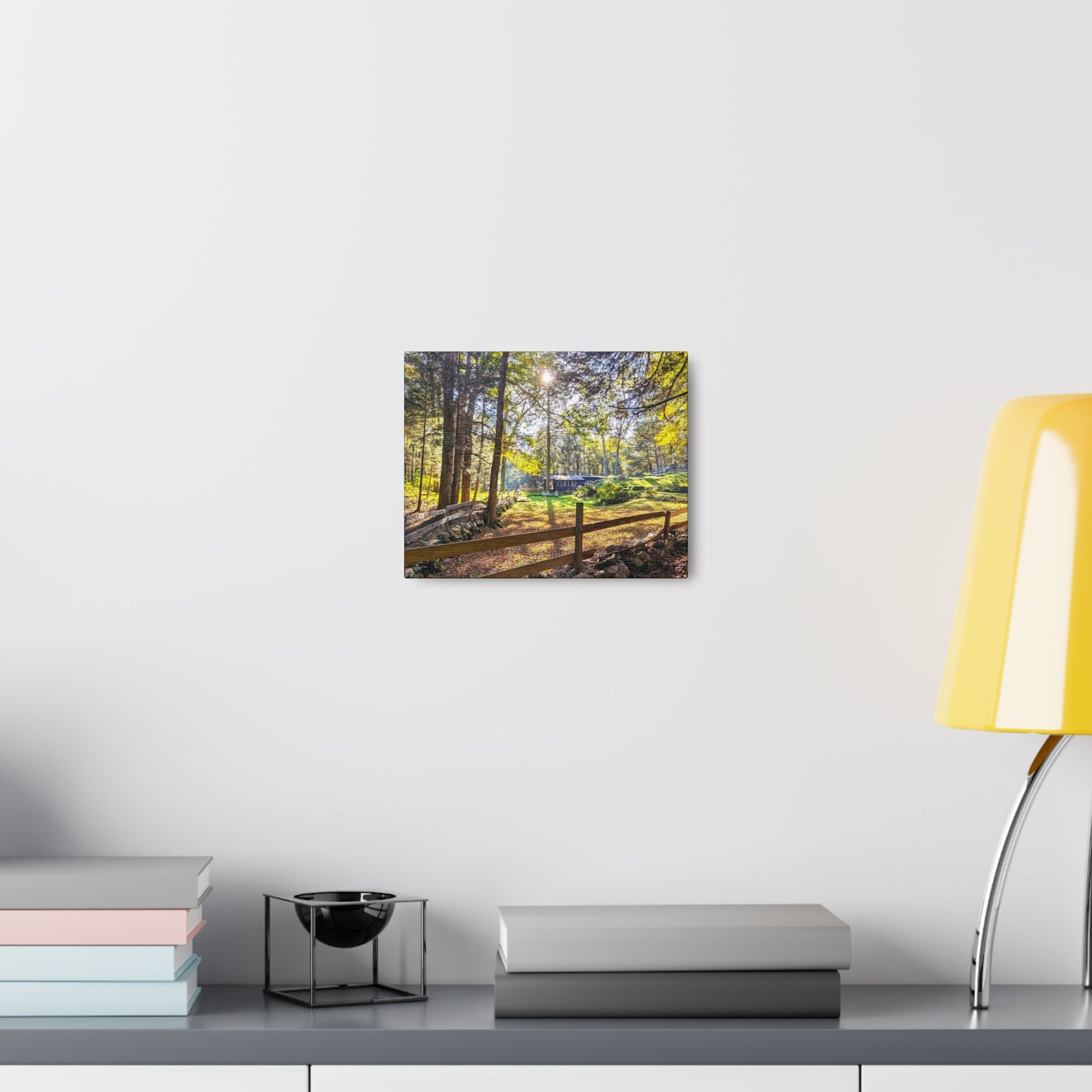 New England Homestead Canvas Art Print