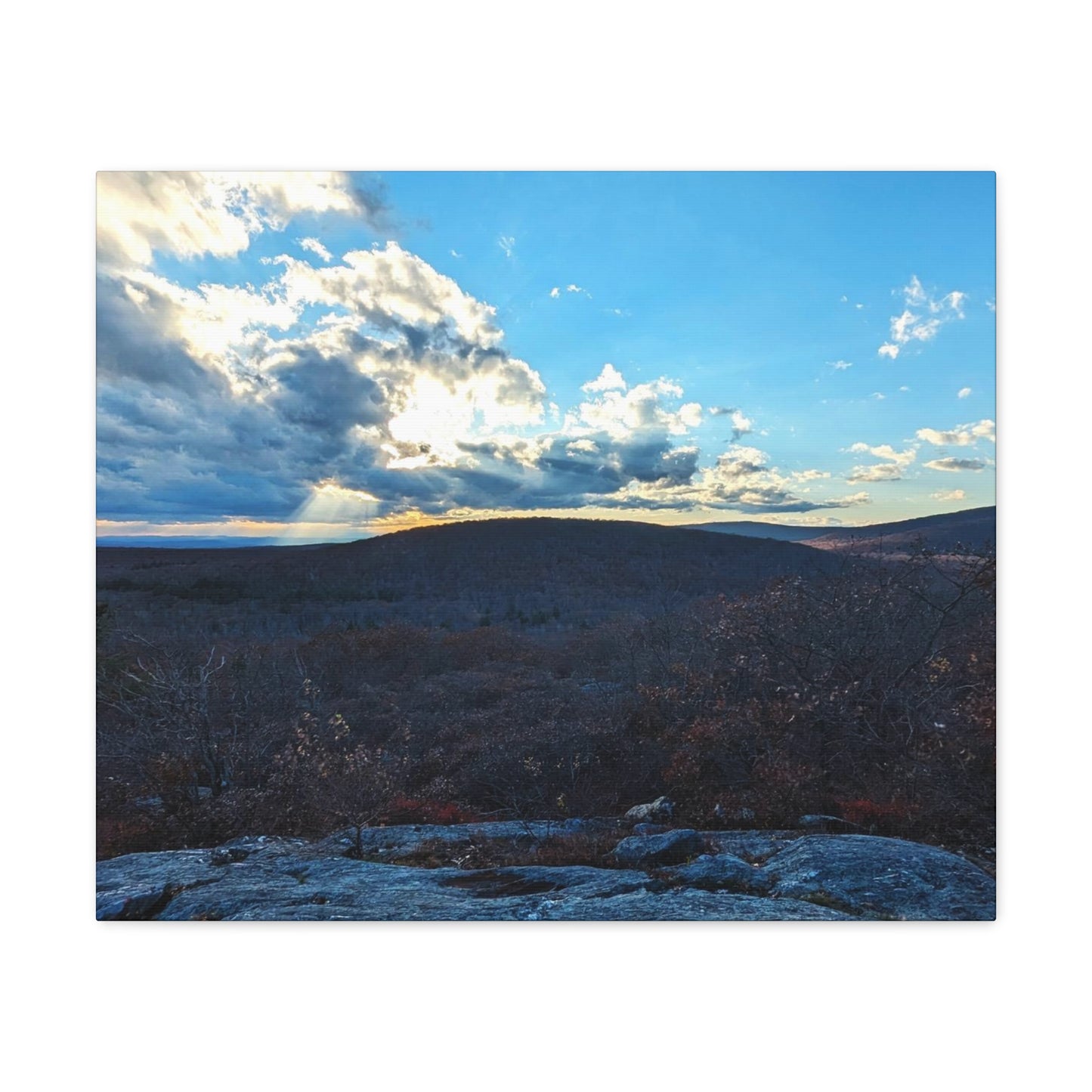 Bear Mountain Sunset Canvas Art Print