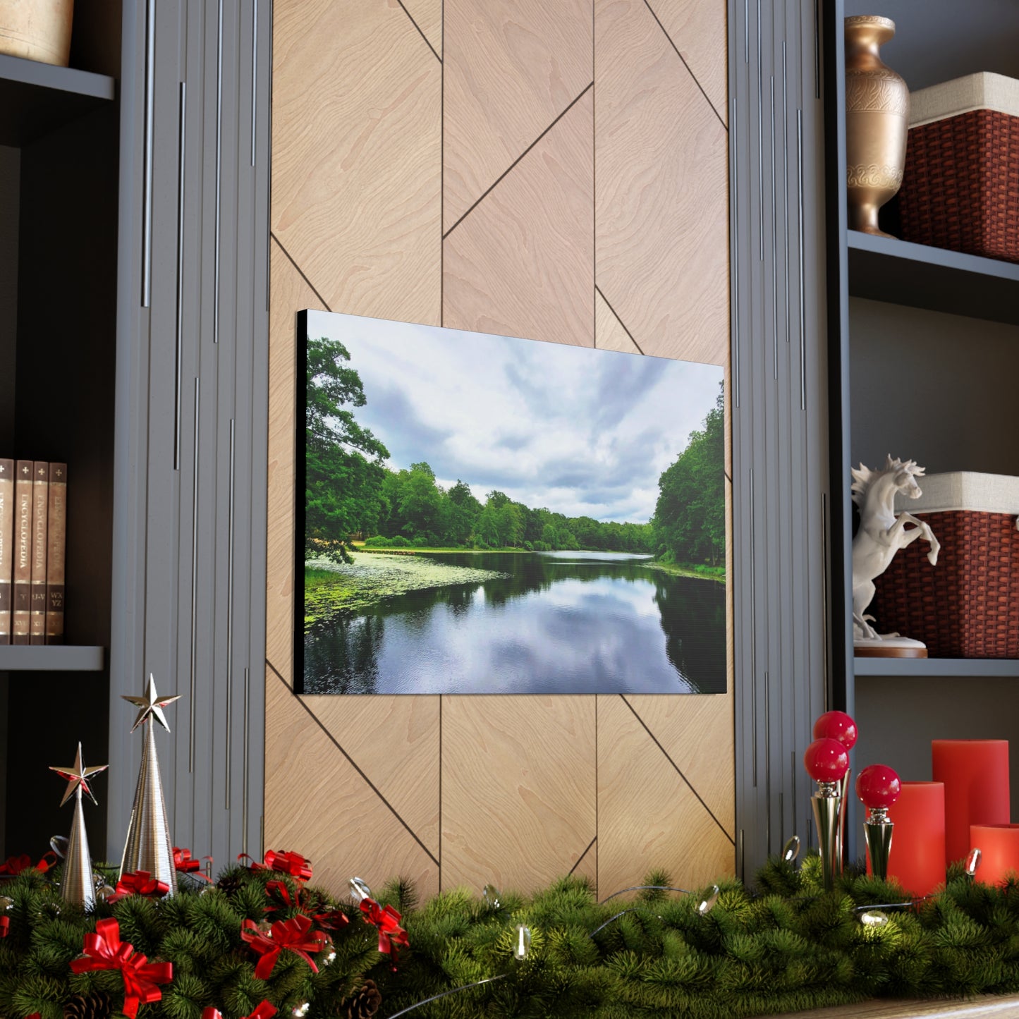 Day Pond Canvas Art Print