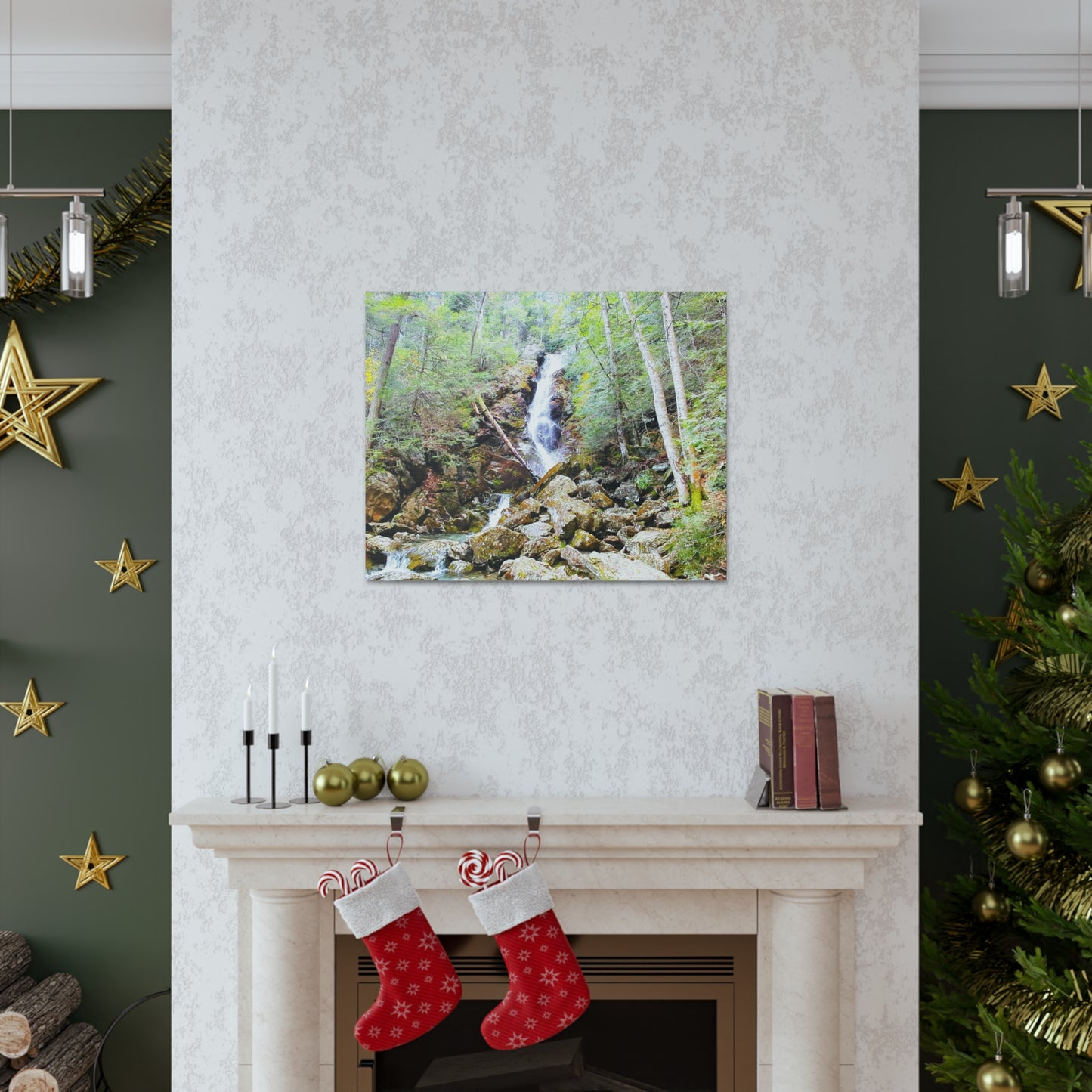 Race Brook Falls Canvas Art Print