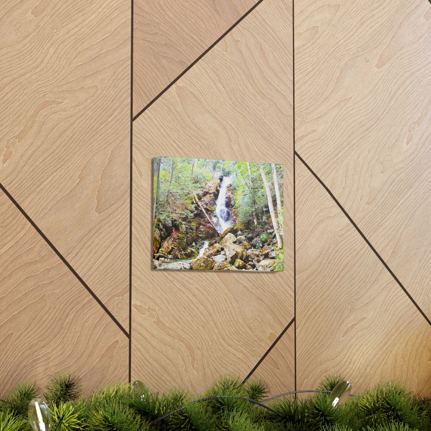 Race Brook Falls Canvas Art Print