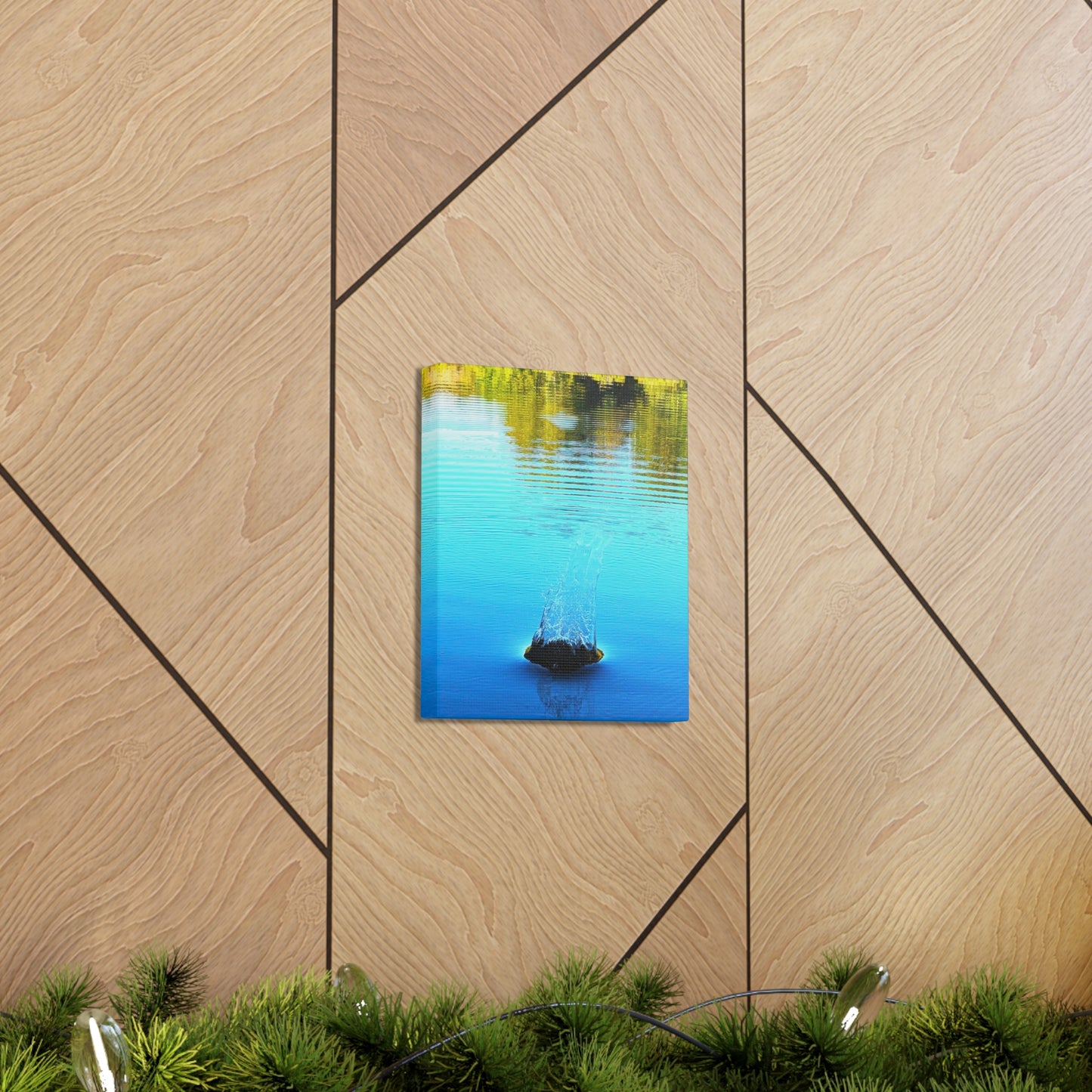 Saugatuck Splash Canvas Art Print