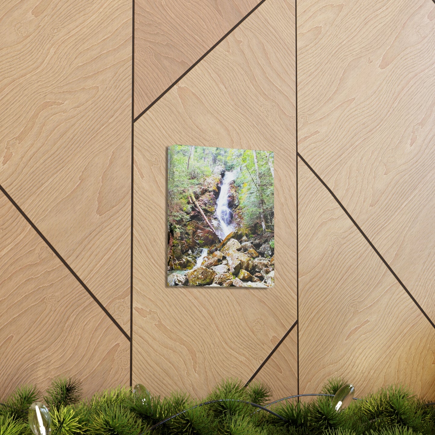 Race Brook Falls Canvas Art Print
