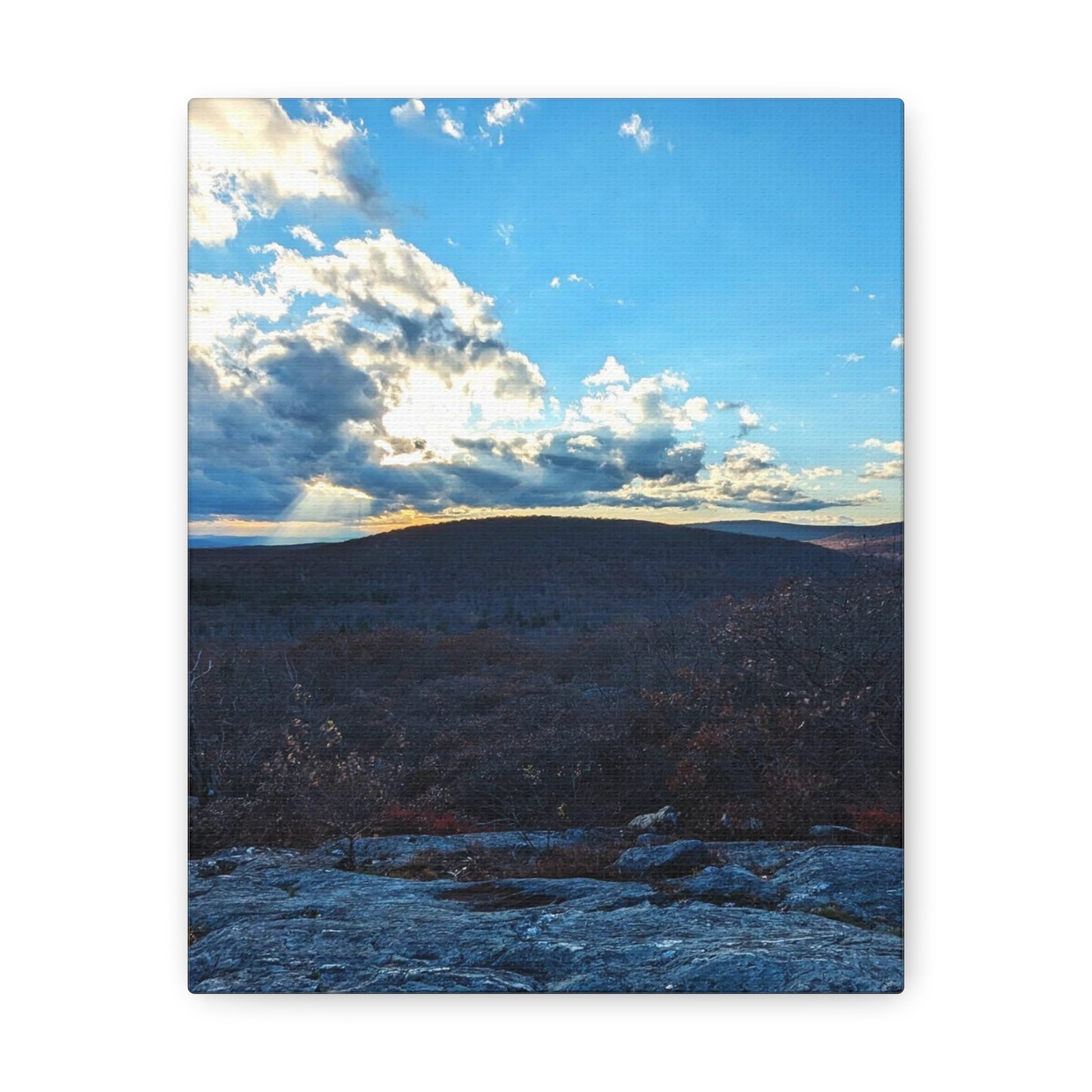 Bear Mountain Sunset Canvas Art Print