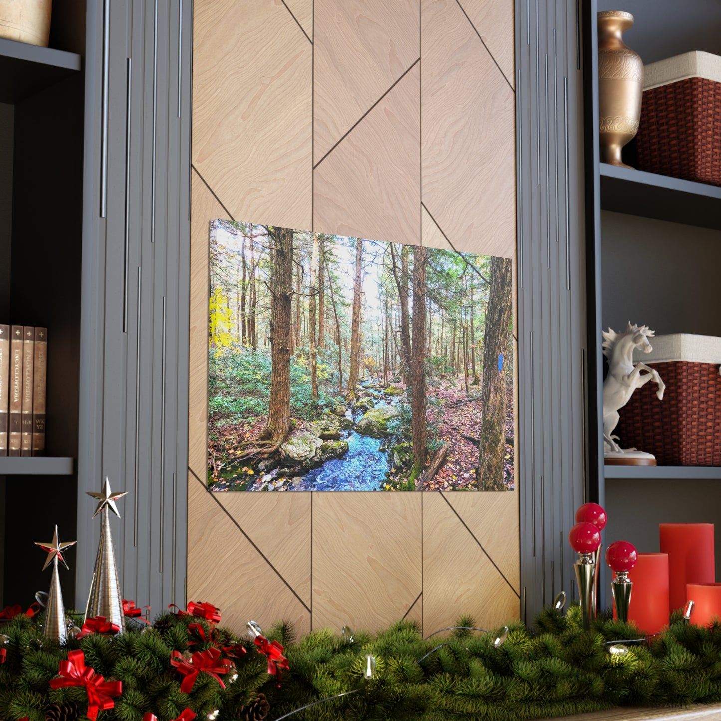 Race Brook Falls Trail Canvas Art Print