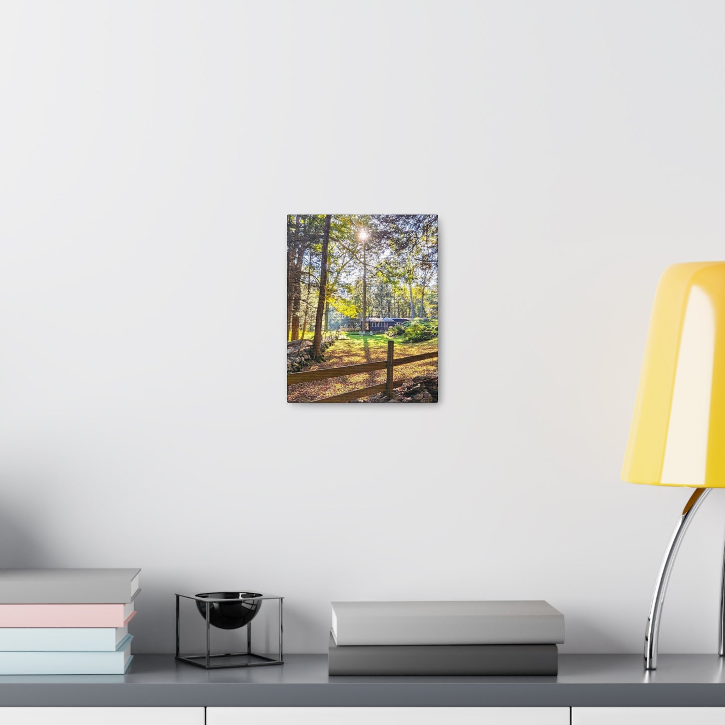 New England Homestead Canvas Art Print