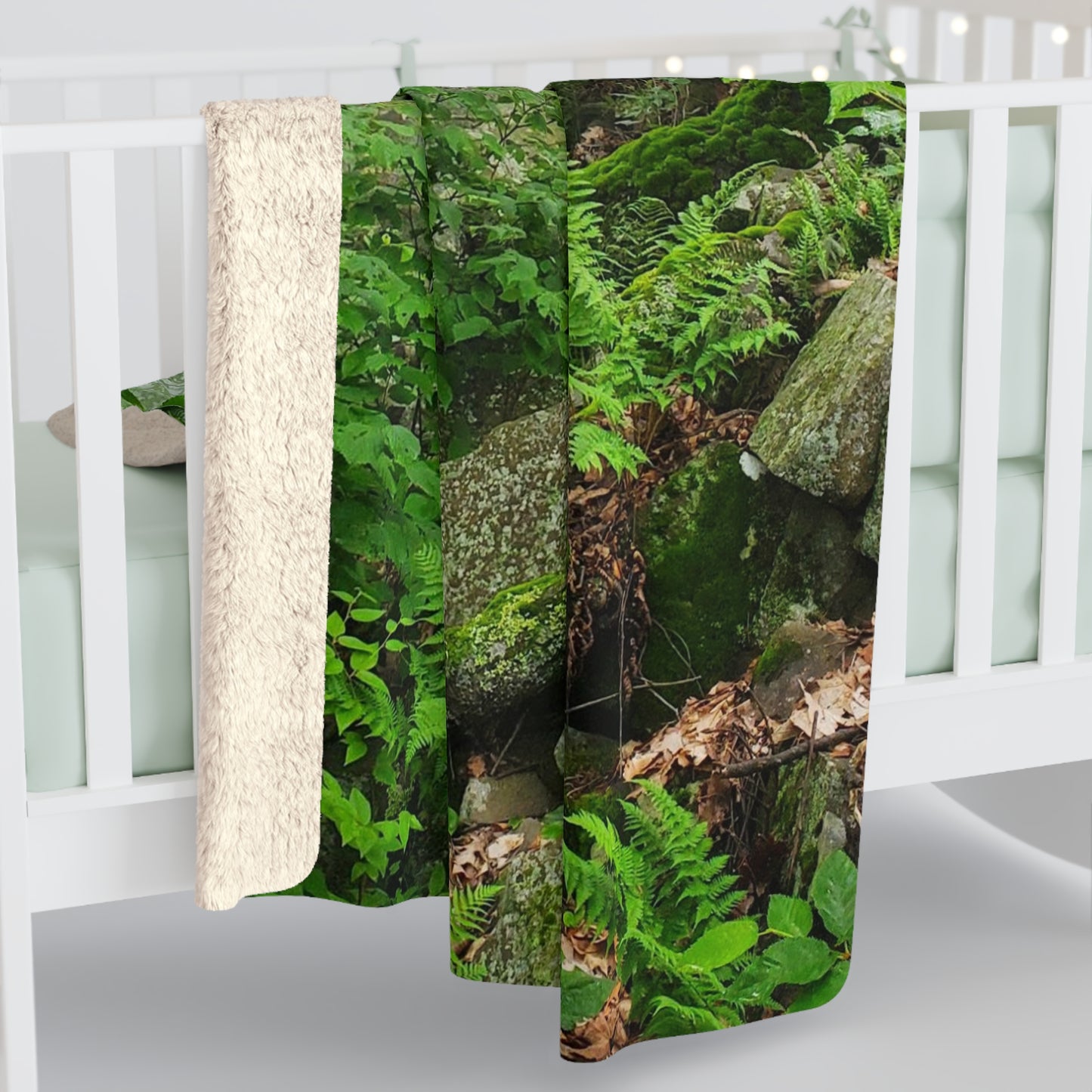 Connecticut Jungle Sherpa Fleece Blanket