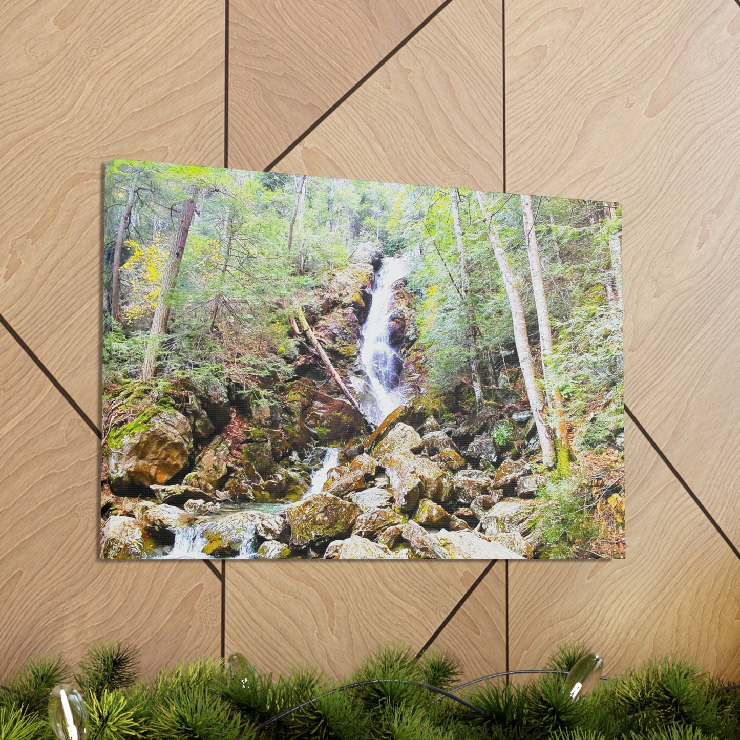Race Brook Falls Canvas Art Print