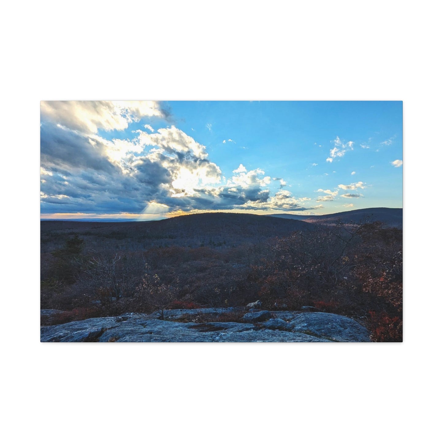 Bear Mountain Sunset Canvas Art Print