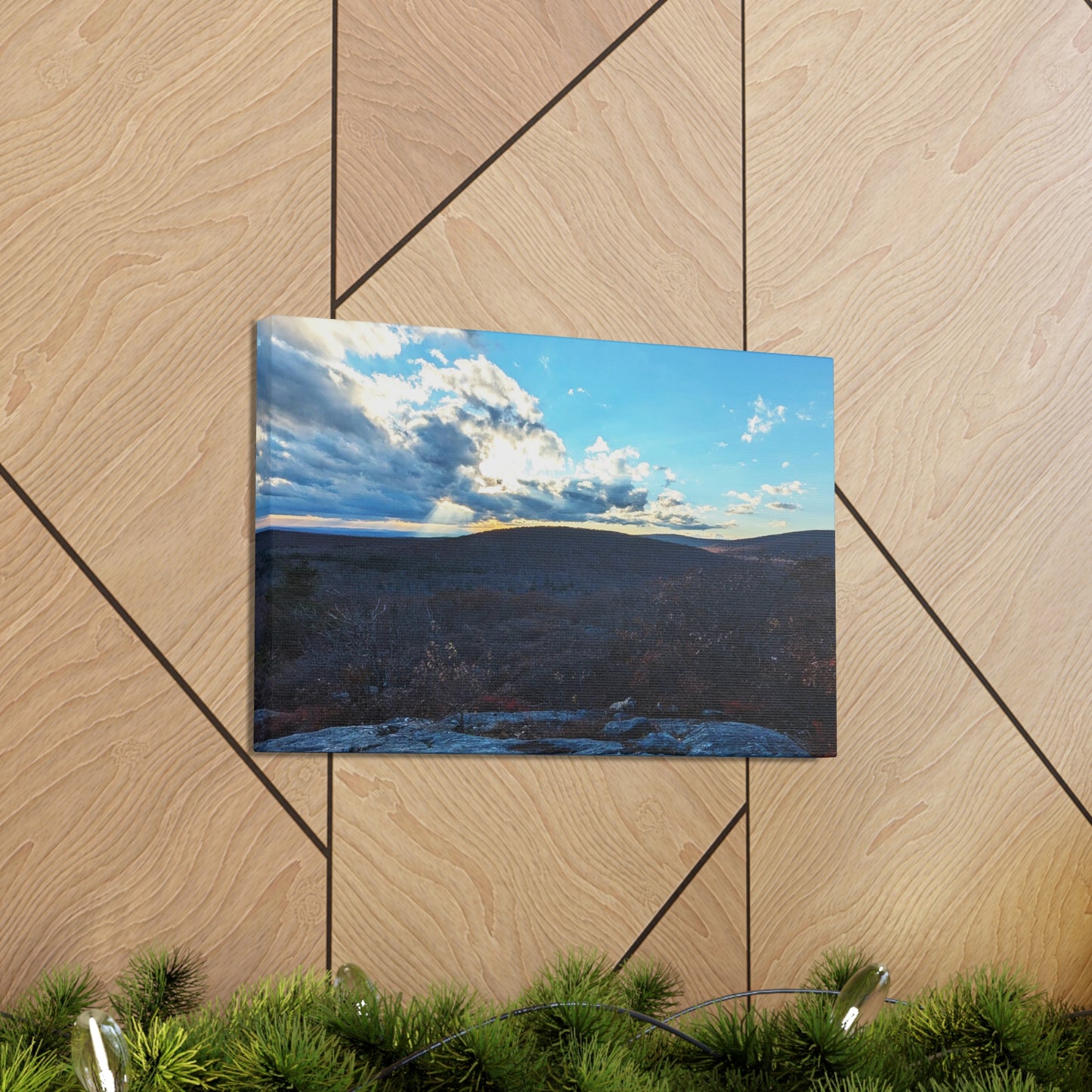 Bear Mountain Sunset Canvas Art Print