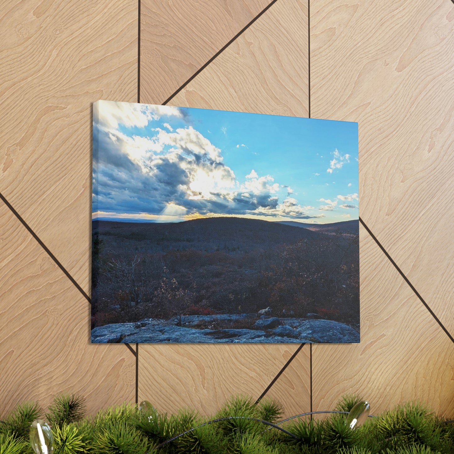 Bear Mountain Sunset Canvas Art Print