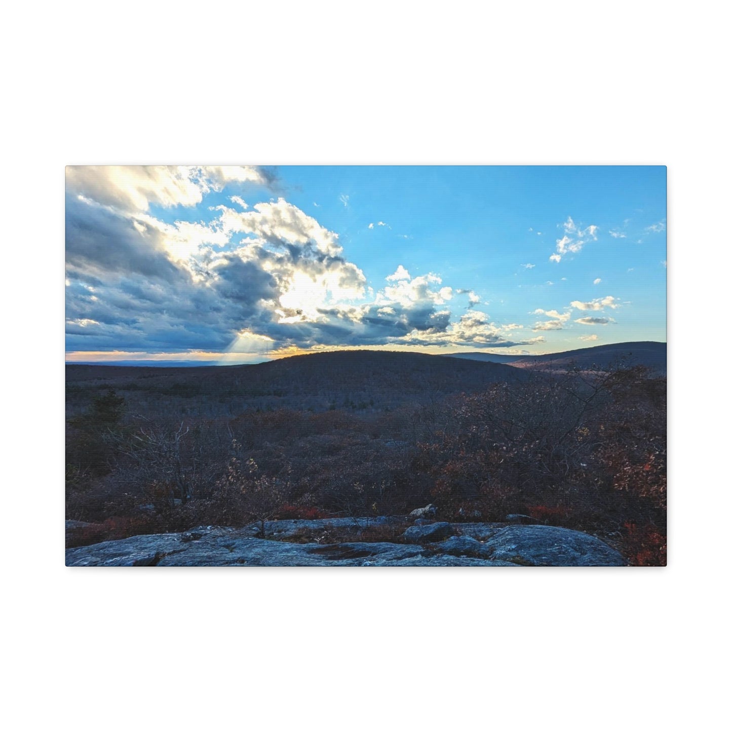 Bear Mountain Sunset Canvas Art Print