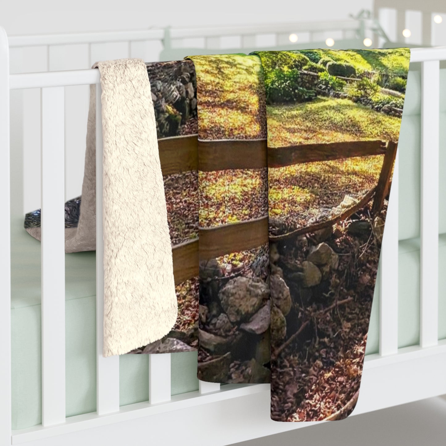 New England Homestead Sherpa Fleece Blanket
