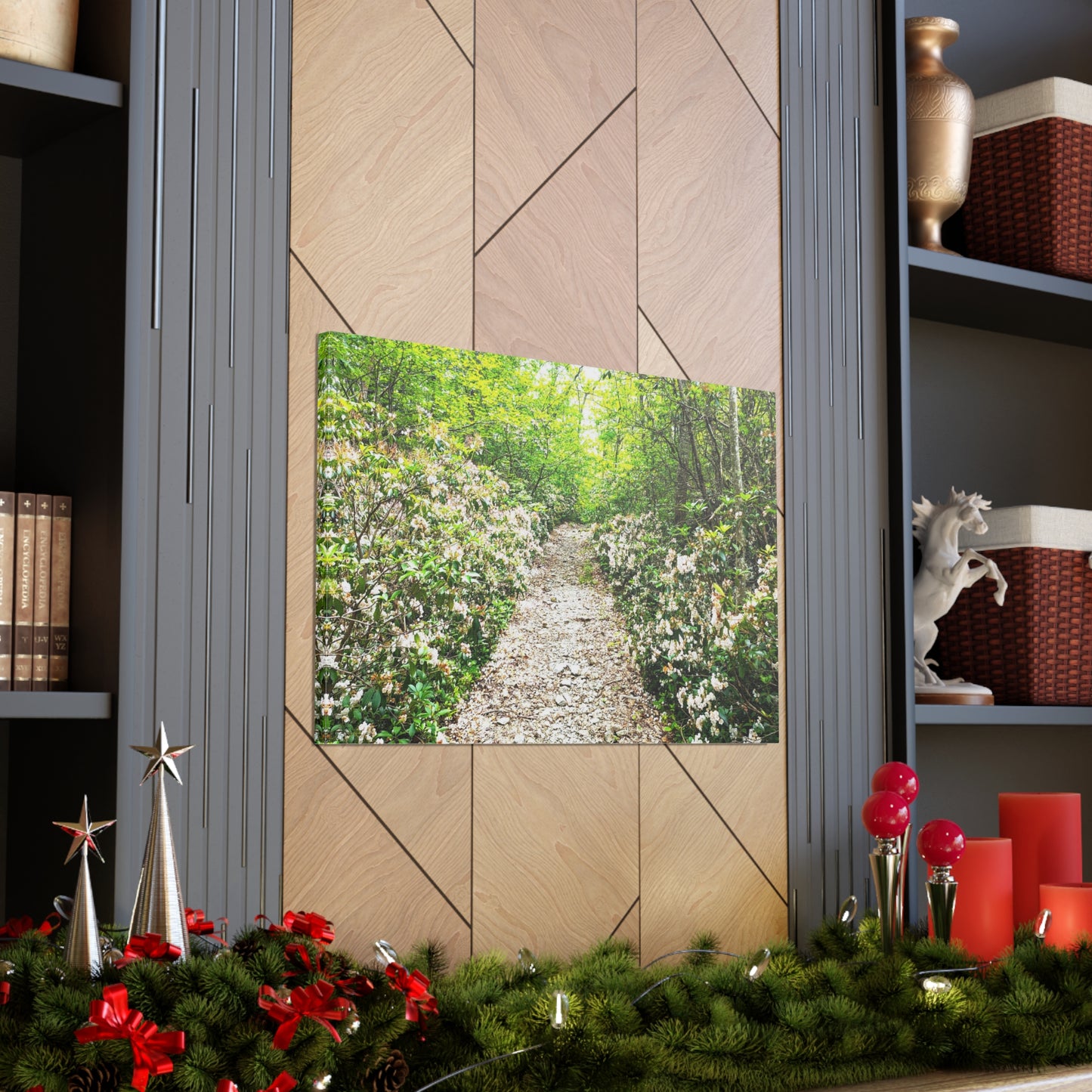 Blooming Mountain Laurels Canvas Art Print
