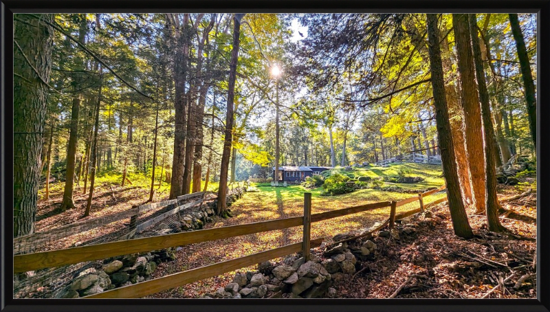 New England Homestead Framed Artwork