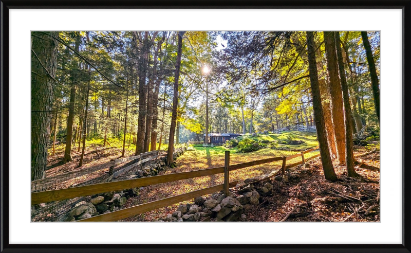 New England Homestead Framed Artwork