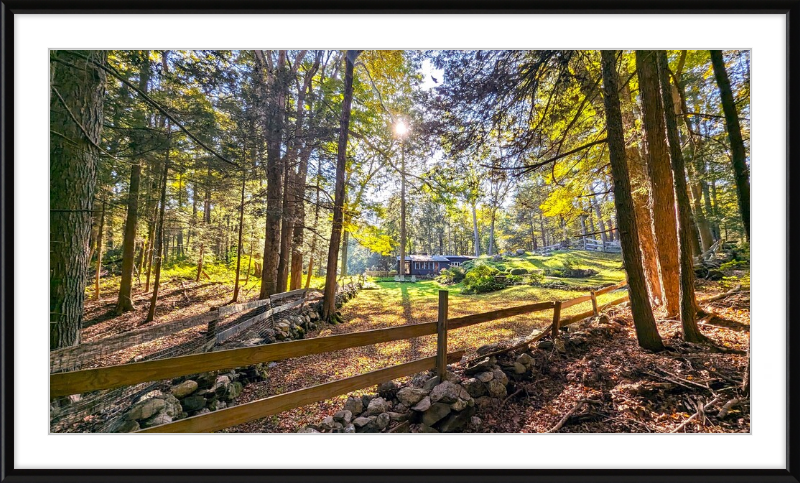 New England Homestead Framed Artwork