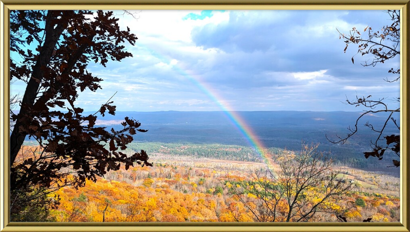 Appalachian Trail Rainbow Framed Artwork