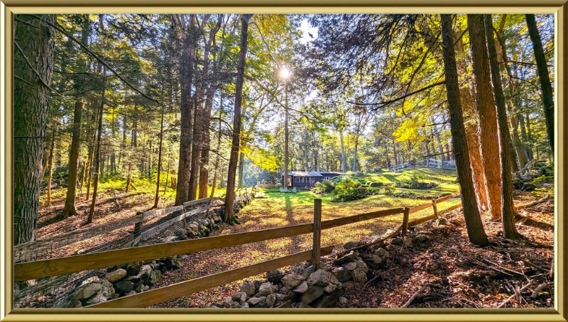 New England Homestead Framed Artwork