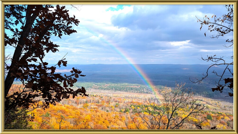 Appalachian Trail Rainbow Framed Artwork