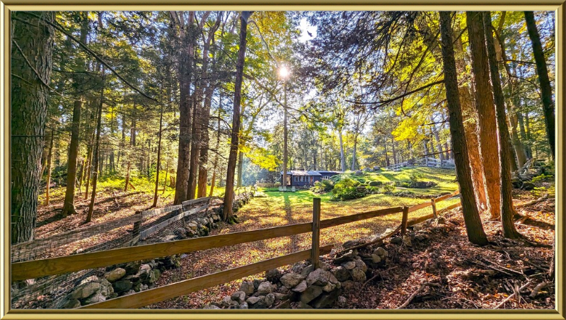 New England Homestead Framed Artwork