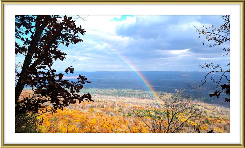 Appalachian Trail Rainbow Framed Artwork