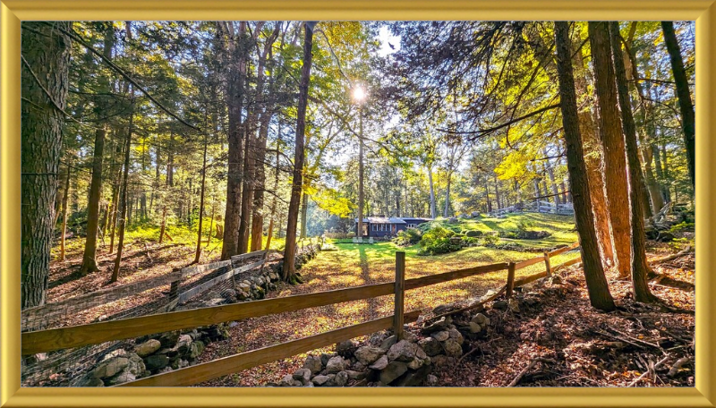 New England Homestead Framed Artwork