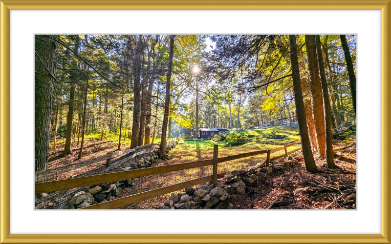 New England Homestead Framed Artwork