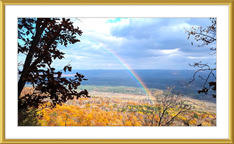 Appalachian Trail Rainbow Framed Artwork