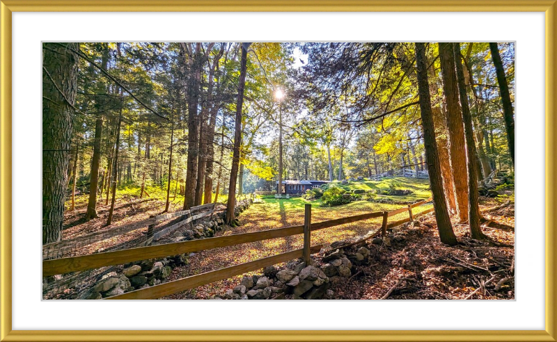 New England Homestead Framed Artwork