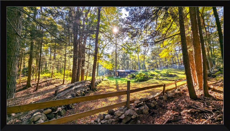 New England Homestead Framed Artwork