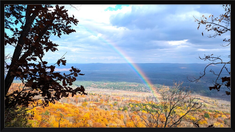 Appalachian Trail Rainbow Framed Artwork