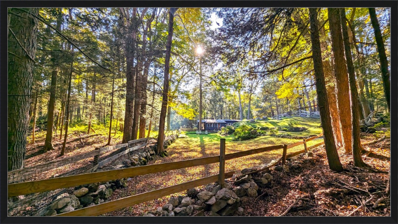 New England Homestead Framed Artwork