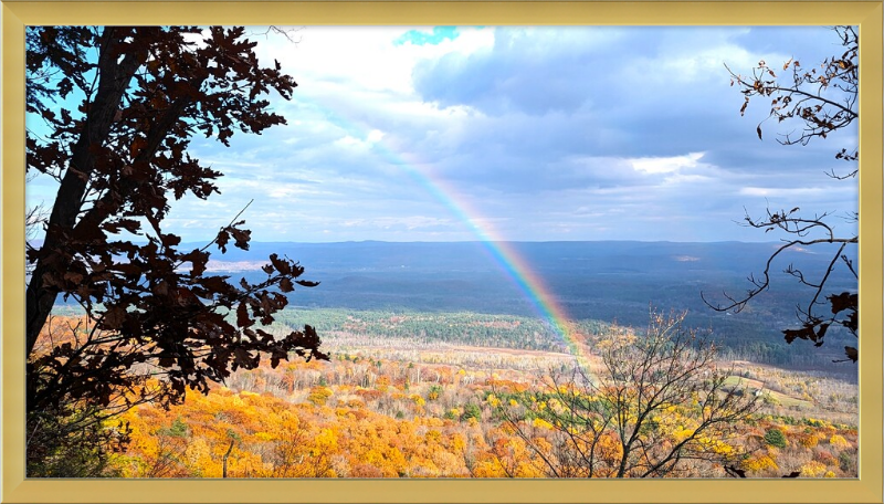 Appalachian Trail Rainbow Framed Artwork