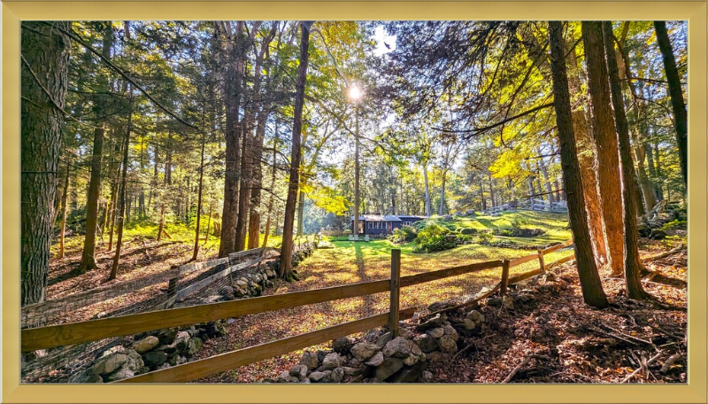 New England Homestead Framed Artwork