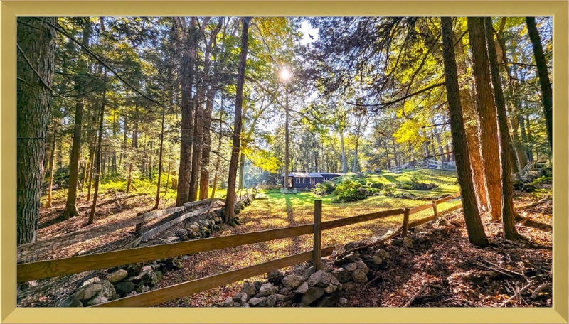 New England Homestead Framed Artwork