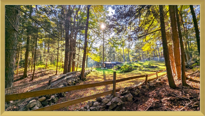 New England Homestead Framed Artwork