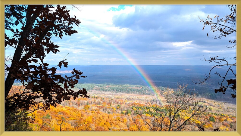 Appalachian Trail Rainbow Framed Artwork