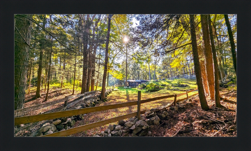 New England Homestead Framed Artwork