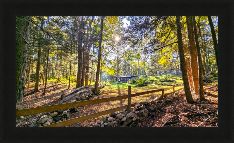 New England Homestead Framed Artwork