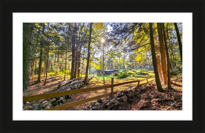 New England Homestead Framed Artwork