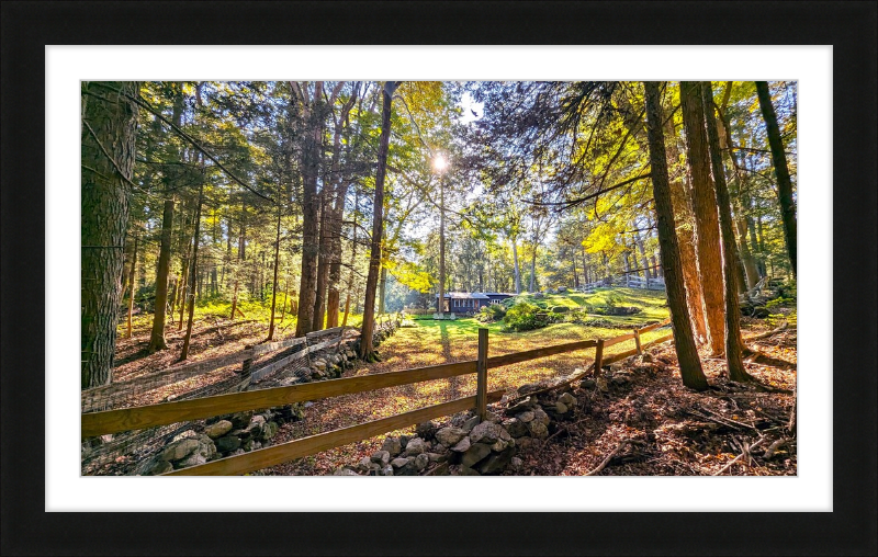 New England Homestead Framed Artwork