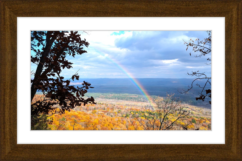 Appalachian Trail Rainbow Framed Artwork